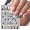 thumbnail image 3 of LINLIN 5D Flower Nail Art Stickers Embossed Floral Nail Decals 6 Sheets Engraved Flower for Acrylic Nails Self-Adhesive Hollow Lace Nail Art Supplies Accessories for French Tips Nail Decoration, 3 of 7