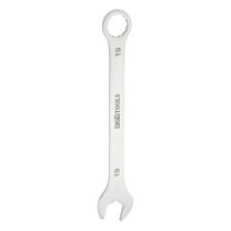Uxcell Thin Combination Wrench Metric 19mm 6-Point Ended Box 15 Degree Offset Open End Stainless Steel