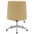 thumbnail image 4 of Ktaxon Armless Office Chair Linen Fabric Study Chair Adjustable Swivel Vanity Chair with Ergonomic Backrests for Conference and Home Yellow, 4 of 10
