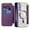 Purple, variant on ELEHOLD Flip Wallet Case for Samsung Galaxy S25+ with Transparent Clear Back RFID Card Holders Magnetic Closure Mag Safe Compatible Shockproof Anti-Scratches Case for Samsung Galaxy S25+,Grey
