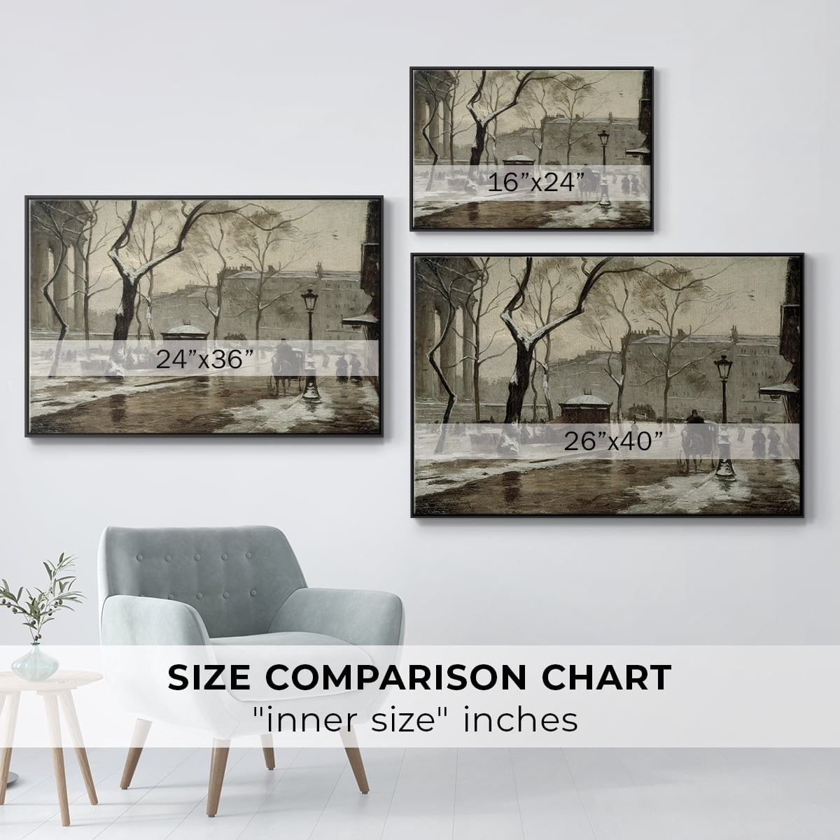 Vintage Animal Print-XXIX By Wexford Home Framed in Black Wood Gallery Wrapped Canvas 27 in. x 41 in.