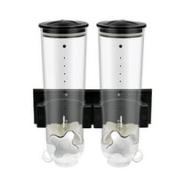 2PCS 29*15*30cm 3L Cereal Dispenser Dry Food Coffee Bean Storage Container Wall-Mounted Home