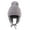 Grey, variant on Opvise Children Winter Hat Thick Head Ear Protection Plush Ball Decor Lace Up Windproof Elastic Cold Resistant Unisex Baby Cap Beanie Winter Accessories Khaki