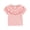 Pink, variant on (6Months-5Years) Girls Fashion Casual Comfortable Solid Color Ruffle Top Toddler Children's Lace Short Sleeve Top Summer Casual Trend Pullover Shirt Pink 4 Years