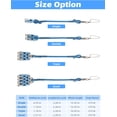 thumbnail image 7 of BLUEWING Blue Water Outrigger Halyard Line Lock Pulley Aluminium Alloy Fishing Line Lock Pulley with Stainless Steel Snap Swivel for Offshore Fishing, Line Lock Single Blue, 7 of 7