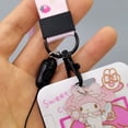 thumbnail image 2 of HuangShi Hello Kitty Kulomi Melody Cartoons PVC Card Holder Sanrio Original Anime Lanyard ID Protective Case Hanging Neck Anti-lost Cover, 2 of 7