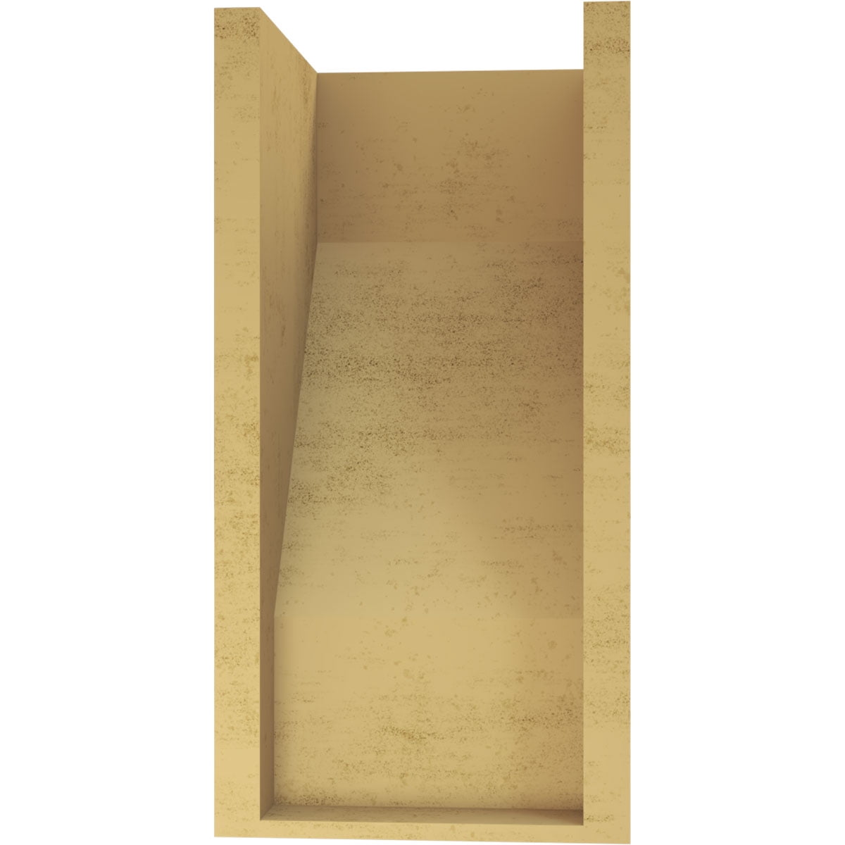 9"W x 9"D x 18"H Wide Clemmons Rough Cedar Woodgrain TimberThane Corbel, Primed Tan
