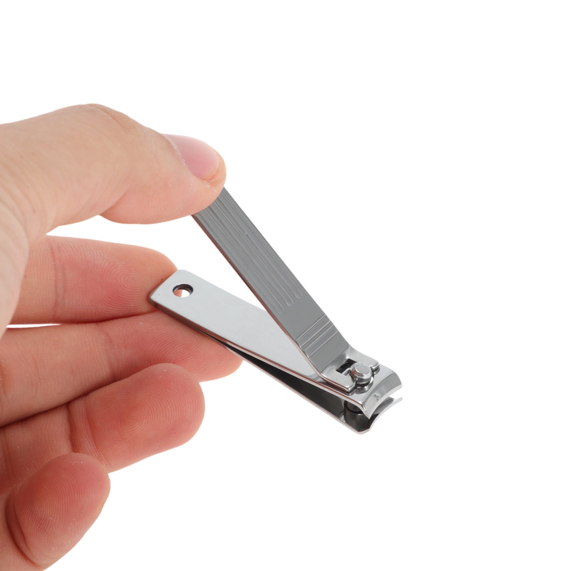 Unique Bargains Portable Nail Clippers Toenail Clippers 1 Pc Silver Tone 2.36"
