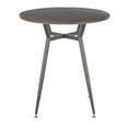 thumbnail image 4 of LumiSource Antique Metal, Espresso Bamboo Clara Round Dinette Table, 4 of 5