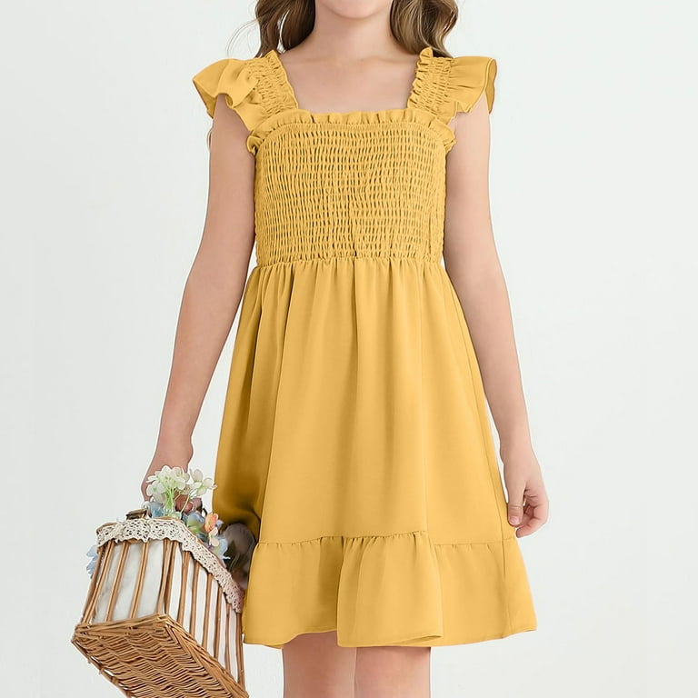 cute mustard dresses Joyfolie GirlsViola Maxi Dress in Mustard, Size 6