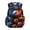 Ball Fire-Blue Red, variant on Chririnla Golf Ball-Dark Blue Kids Backpacks Large Capacity Travel Bags 17 Inch Backpacks with Side Pockets Waterproof Laptop Daypack for Holiday