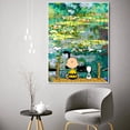thumbnail image 4 of Póster de Charlie Brown, Snoopy y Peanuts, pintura en lienzo con dibujos animados para pared, imagen de paisaje, decoración del hogar para sala de estar, 4 of 5