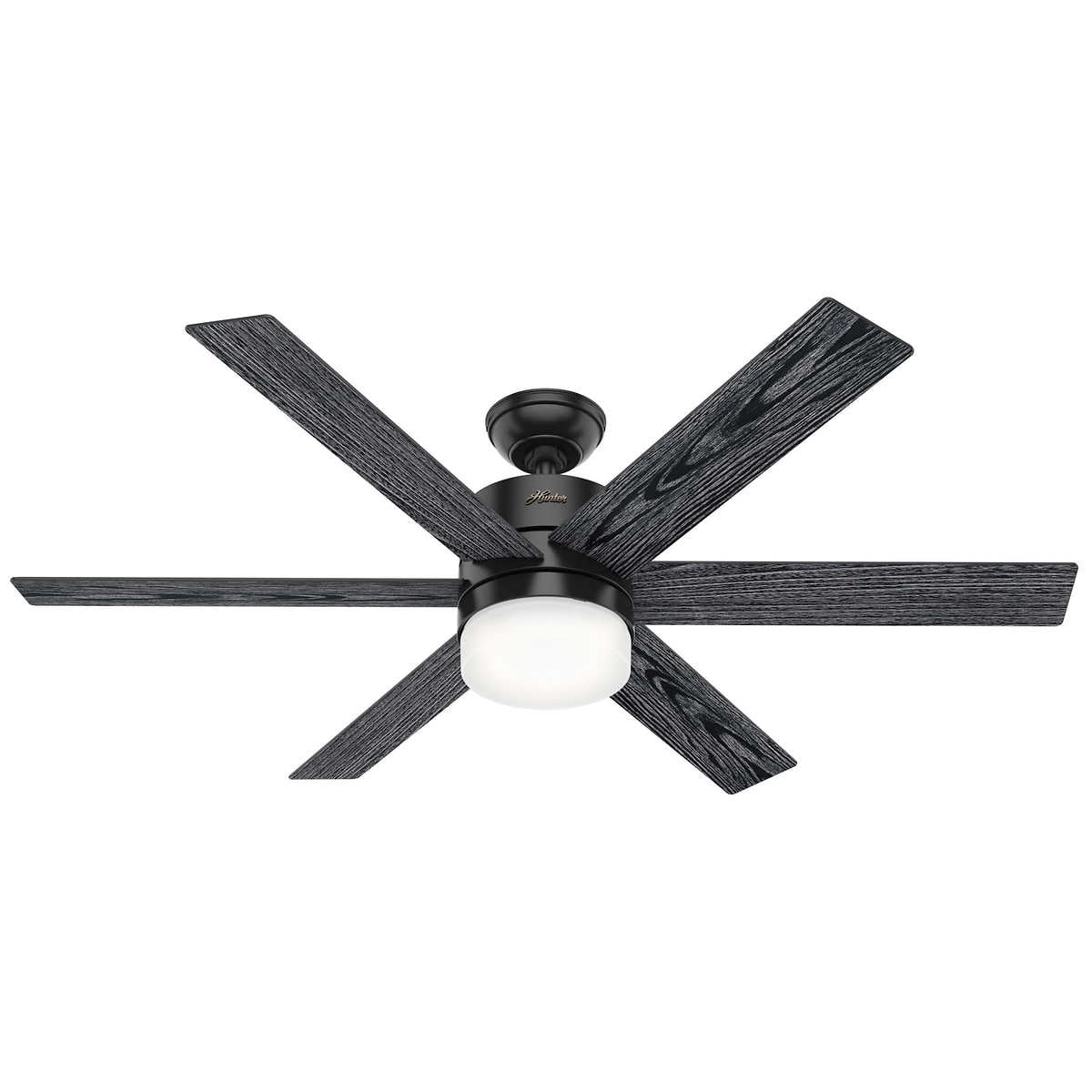 Hunter Fan 64 inch Nobel Bronze Ceiling Fan with Light Kit and Remote Control 