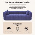 thumbnail image 6 of Couches for Living Room 80 inch,Granular fleece fabric Modern Love Seats Sofa, Upholstered 3-Seater Loveseat w/Armrest for Bedroom, Apartment, Home Office, 6 of 8