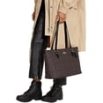 thumbnail image 2 of COACH Women's Gallery Leather Tote, Brown/Black, 2 of 5