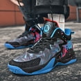 thumbnail image 2 of Sneakers, Men's High-top Basketball Shoes, Breathable Sports Shoes for Outdoor Street Fashion Trend, Anti-slip,  Youth Boys, Sports Competition Shoes for Adults Wear-,, 2 of 9