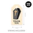 thumbnail image 5 of Koyal Wholesale 100-Pk Coffin Halloween Gift Tags With String, Favor Bag Tags Halloween Decorations 2 x 3.75 inch, 5 of 5