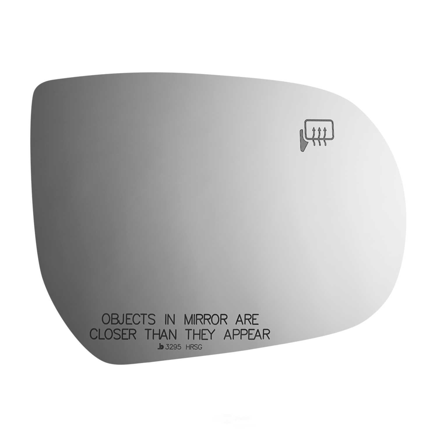 Burco Side View Mirror Replacement Glass with Motor Mount Plate - Clear Glass - 3295HRSG