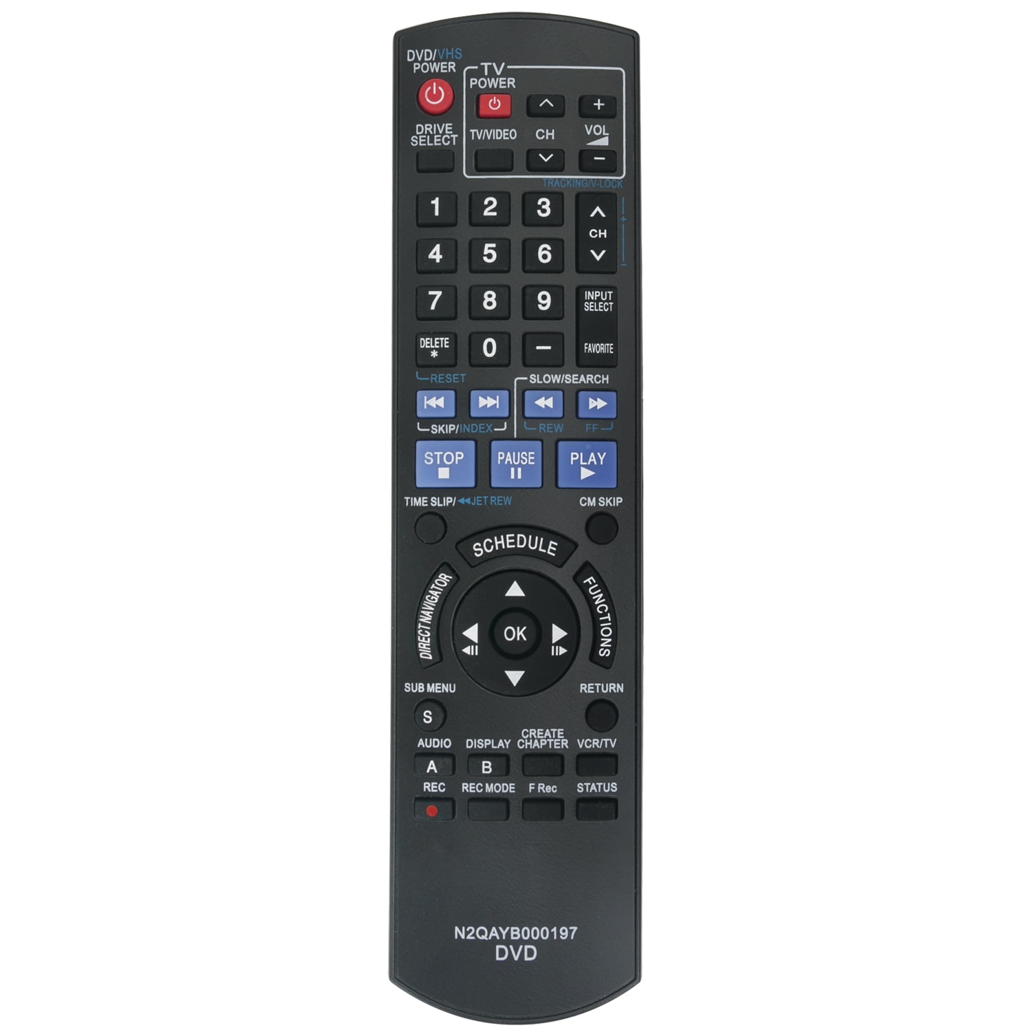 New N2QAYB000197 Replaced Remote Control fit for Panasonic DVD Recorder