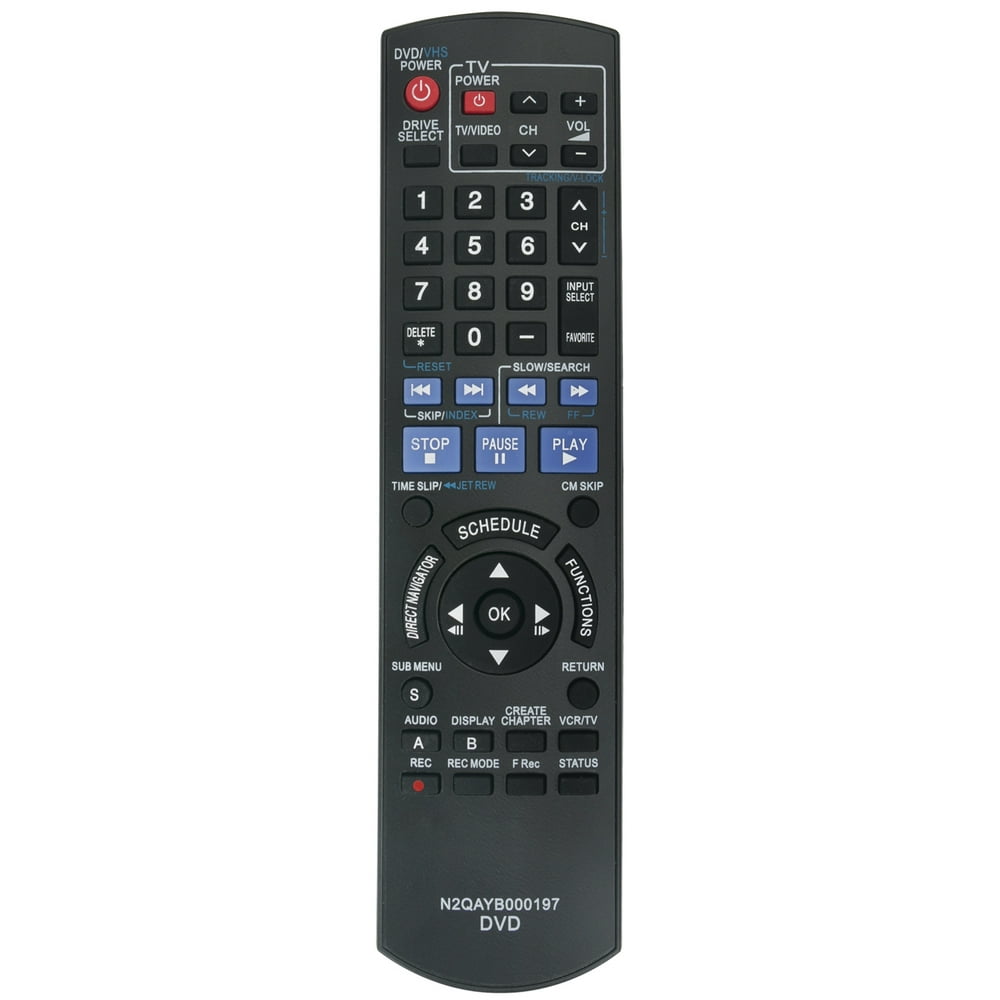 New N2QAYB000197 Replaced Remote Control fit for Panasonic DVD Recorder DMREZ37V DMREZ485V DMR