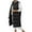 Black, variant on Lovskoo Womens Winter Coats Stand Collar Quilted Puffer Vest Warm Pocket Vest Coat Long Jacket Sleeveless Parkas Cotton Padded Outerwear Black