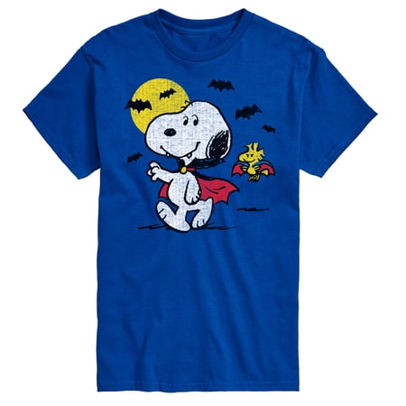 Peanuts - Vampire Snoopy Woodstock - Men s Short Sleeve Graphic T-Shirt