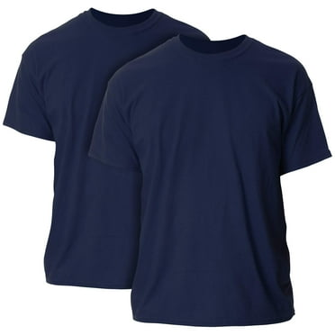 Gildan Mens Heavy Cotton T-Shirt

, L, Navy (Pack of 2) 2 Navy