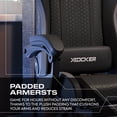 thumbnail image 6 of X Rocker Honeycomb Faux Leather PC Gaming Chair, Black, 6 of 11