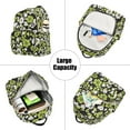 thumbnail image 5 of FORMRS Mini Backpack Purse for Women Travel Daypack Casual Shoulder Bag, Green Flower Pattern, 5 of 7