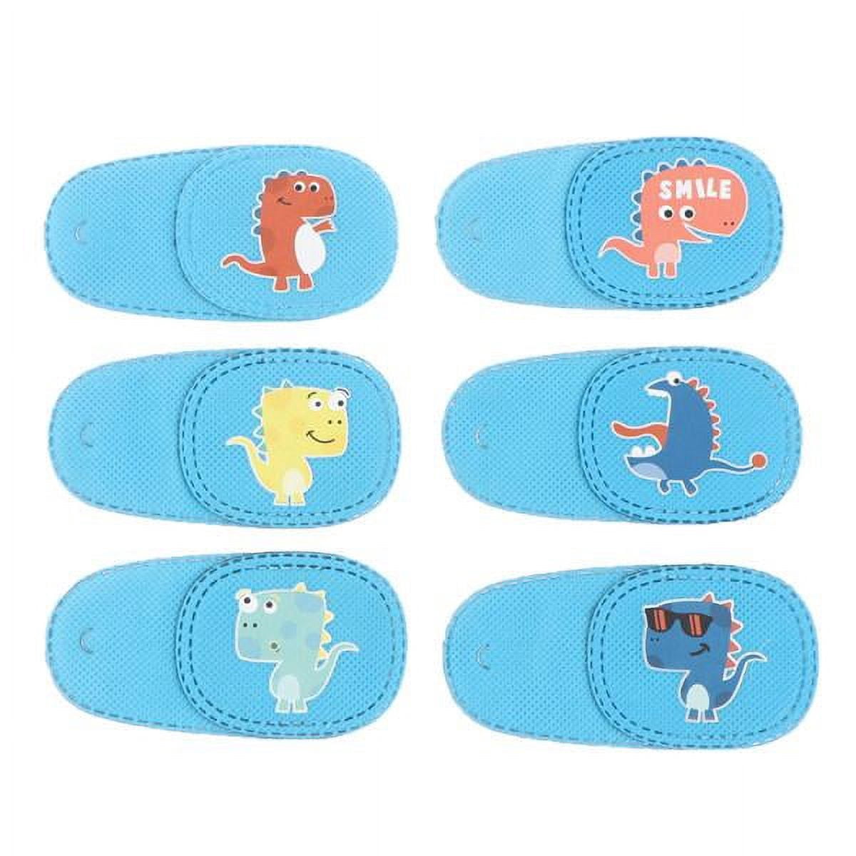 Thefancypumpkin Dinosaur Cartoon Silk Single Lazy Eye Patch Eye Amblyopia Treatment For Kids(Right Eye), A