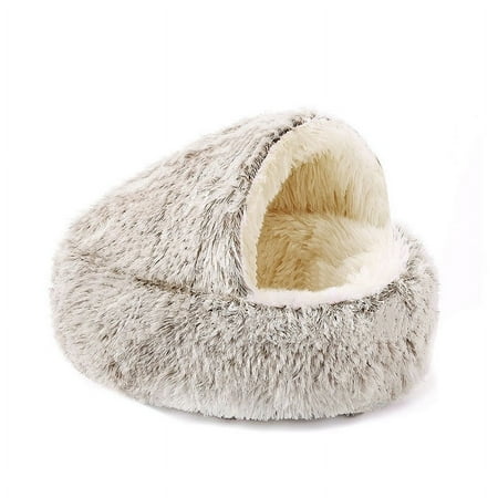 SNGMN Dog Round Winter Warm Sleeping Bag Soft Calming Pet Bed
