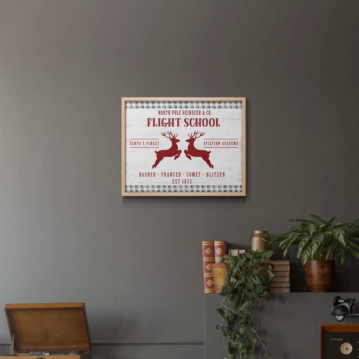 Flight School by Natalie Carpentieri - Restickable Framed Giclée Print