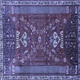 thumbnail image 1 of Ahgly Company Indoor Square Persian Blue Traditional Area Rugs, 7' Square, 1 of 4