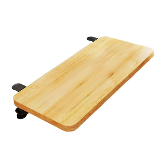 Tablero de extensión de escritorio Bandeja para teclado Ergonómico Fácil instalación Soporte resistente Portátil para el hogar Reposabrazos Expansión Color de la madera