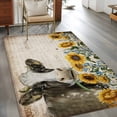thumbnail image 4 of Area Rug for Living Room, Sunflowers Cow Non-Slip Indoor Large Carpet for Bedroom/Dining Room, Vintage Farmhouse Animals Flowers Washable Low-Profile Rectangle Floor Mat Runner Rugs - 2.7 x 5 Ft, 4 of 7