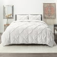 thumbnail image 1 of Nestl Pinch Pleated Comforter, Twin/Twin XL Comforter Set, White, 1 of 6