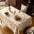 thumbnail image 3 of Mantel ISAENNE Designer Floral de lino, 160 x 240 cm, color blanco roto, 3 of 9