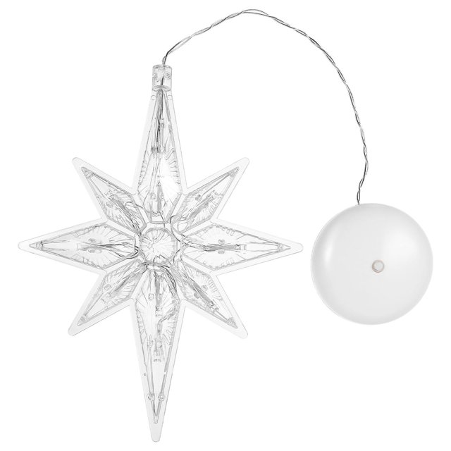 Luces decorativas LED para colgar en la ventana, lámpara colgante de Navidad, luz colgante de Navidad, luz de estrella navideña