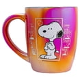 thumbnail image 2 of Tarro de Cerámica Iridiscente con Diseño Snoopy Tipo Comic, Peanuts, Taza para Bebidas Calientes, Capacidad 750 ml, Color Rojo, 2 of 4