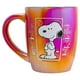 thumbnail image 2 of Tarro de Cerámica Iridiscente con Diseño Snoopy Tipo Comic, Peanuts, Taza para Bebidas Calientes, Capacidad 750 ml, Color Rojo, 2 of 4