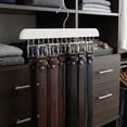 thumbnail image 5 of Unique Bargains 2Pcs Wood Tank Top Hangers For Closet Organizer White 16 Hooks, 5 of 5