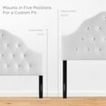 thumbnail image 5 of Modway Sovereign King Diamond Tufted Performance Velvet Headboard in White, 5 of 7