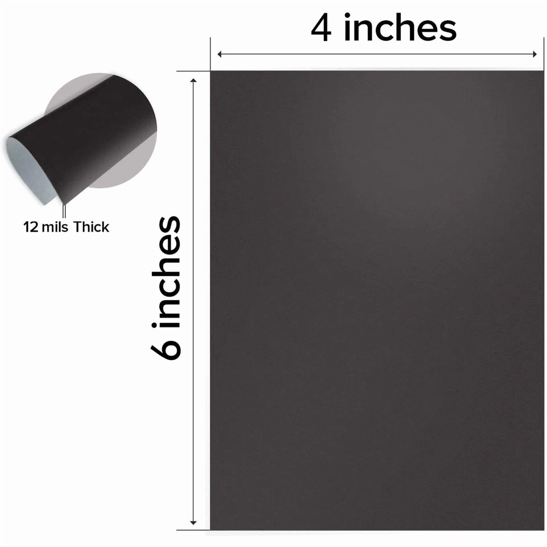 CIRCLE- Strong Magnetic Sheets With Adhesive Backing - 4X6" 10 Pack For Photos, Dies