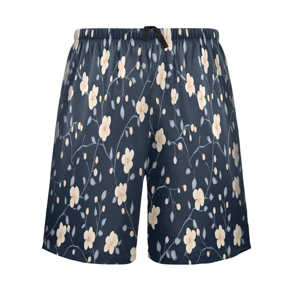 Relaxed fit printed pajama bottoms, sizes S to XXL Small Flowers