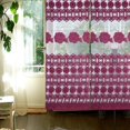 thumbnail image 2 of Decorativo Sheer Peony Floral Tulle Voile Puerta Ventana Habitación Cortina Panel Transparente Púrpura, 2 of 8