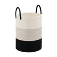 thumbnail image 3 of Cesta de almacenamiento cesta de almacenamiento decorativa organización del hogar cesta de juguete cesto de lavandería para sala de estar dormitorio Negro Gris38cm, 3 of 8