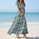 thumbnail image 1 of WILLBEST Vestidos con Curvas para Mujer Vestido de Verano para Mujer Vestido Vintage de Longitud Media con Estampado Floral Manga Corta Cuello En V Primavera 653 Grande​​, 1 of 3