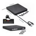 thumbnail image 4 of 5-In-1 External Blu-Ray Drive,Portable Optical Drives DVD CD Burner Player Reader for Laptop ,Latest USB 3.0 Tech, 4 of 5
