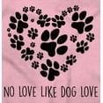thumbnail image 2 of Like Dog Love Paw Print Heart Hoodie Sweatshirt Women Brisco Brands X, 2 of 6