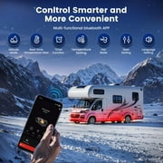 Hcalory Diesel Air Heater, TB2 2025 updated 12V 8KW All-In-One Portable Handheld Toolbox with Bluetooth APP Control and adapter for Car Trucks Boat Bus RV Trailer Motor-Homes and Camper